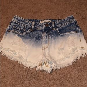 Denim high rise shirts